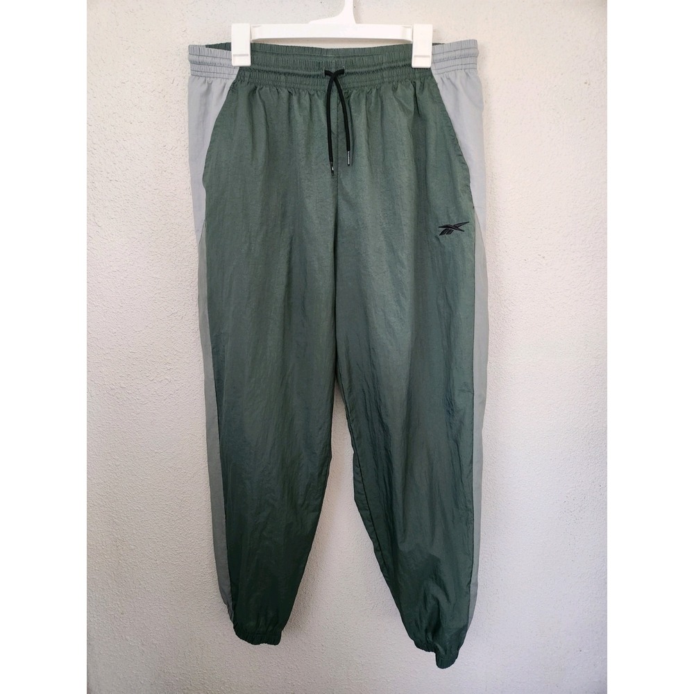 Reebok Green Drawstring Activewear Track Pants Windbreaker‎ Womens Plus 1X/16W